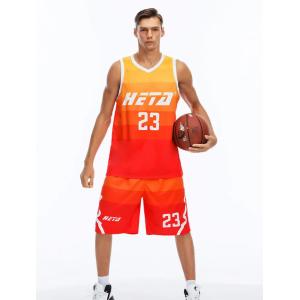 Heat Transfer Printing Whole Body Custom Style Basketball Clothes Set