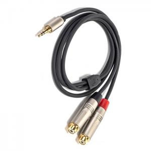 China 3.5 Mm Y Splitter Cable  To RCA Y Audio Cable 3.5mm Stereo To 2* RCA  For Speaker on sale