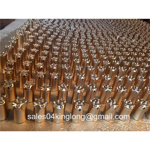 China Hard rock drilling bits size 32mm 34mm 7 Degree tapered button bits for mining