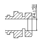 Straight Black PBT Spark Plug Resistor , TY0003B04 Resistor Spark Plugs
