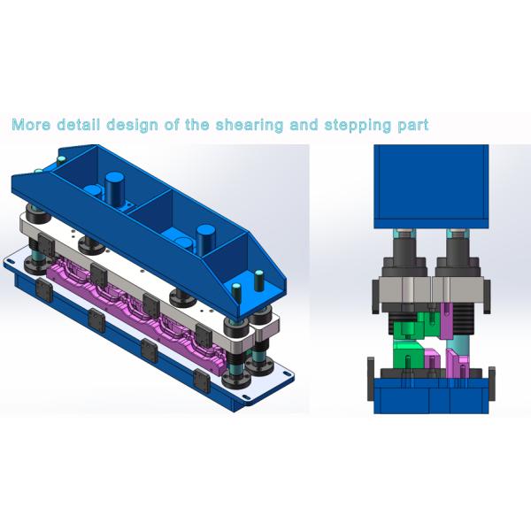 High speed lace shearing step tile metal roofing sheet forming machine