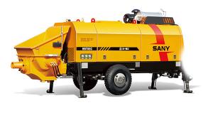 Automatic Hydraulic Diesel Engine Sany Used Stationary Concrete Pump Trailer HBT80 HBT60 Manufactures