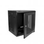 Commercial 15 U Mini Server Rack Cabinet , Wall Mounted Small Network Rack