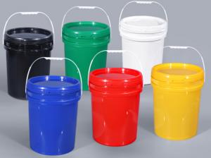 China White Handle Available Plastic Container Drum on sale