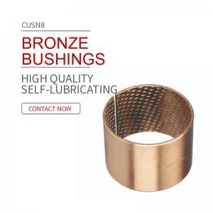  CuSn8 Wrapped Bronze Bearings , Bronze Plain Bearings CuSn6.5P0.1 Manufactures