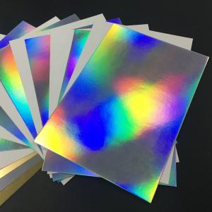  Iridescent Holographic Paper Roll Glossy Surface Finish High Durability Glossy Paper Roll Manufactures