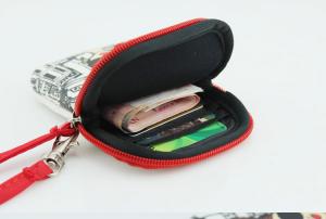  Cute Neoprene Pouch Wallet Change Coin Credit Card Purse Zipper Bag for gilrs Manufactures