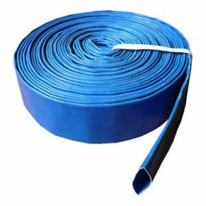 China Cheaper blue pvc layflat hose pvc discharge hose water discharge hose on sale