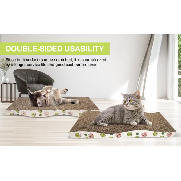 Cat Scratcher with Catnip Premium Corrugated Indoor Cat Furniture Durable Scratch Pad for Kittens Cats Play