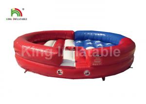  Adults Red Round Balance Inflatable Sports Games With Fighting Cow Manufactures