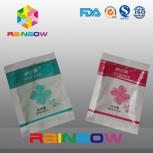  Three - Side Sealed Pouch Cosmetic Packaging Bag For Shampoo / Shower Gel Packaging Manufactures