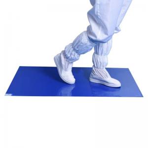  Adhesive 30layers LDPE Clean Room Mats Dust Control antimicrobial floor mat Manufactures