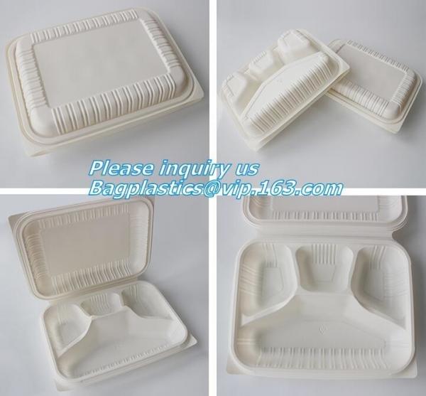 Quality blister packaging Packaging Tray, airline fast food trays with handle, cornstarch food trays for sale