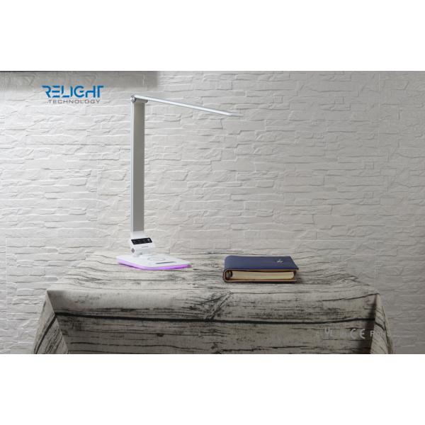Modern Sensitive Touch Foldable LED Wireless Charging Desk Lamp with Flicker-free Light Source and Ambient Light