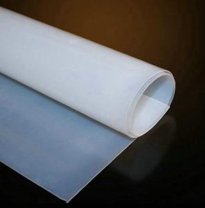 China Translucent Color 3 Mm Thick Silicone Sheet Rolls Fabric Reinforced High Temperature on sale