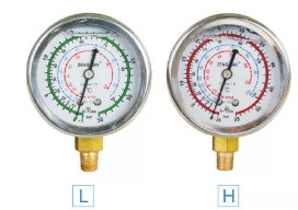 Buy cheap Auto AC Tool 134A shockproof oil Gauge with sheath from wholesalers