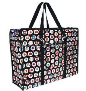  50cm Large PP Woven Shopping Bag Coating Pp Woven Bag With Long Handle Manufactures