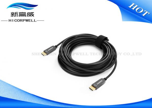 Quality High Definition Multimedia Interface Fiber Optic Hdmi Cable , OD 3.0mm * 5.0mm Long Hdmi Cable for sale