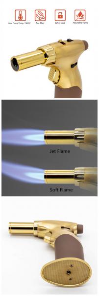 Aluminium Butane Chef Blow Torch Gas Adjustable Flame Intensity