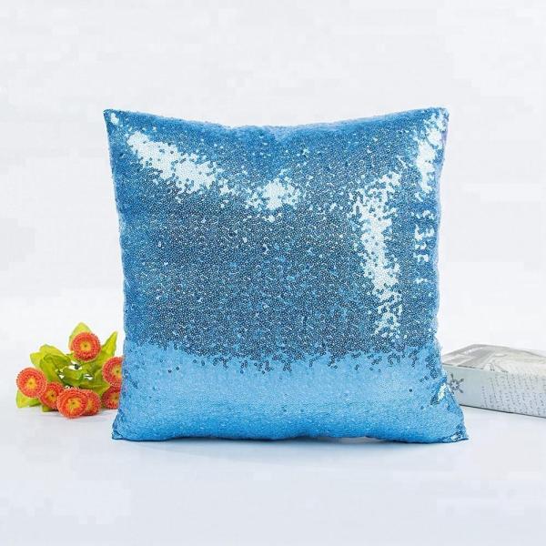 2021 New Style High Quality Custom Mermaid 40*40cm Sequin Fabric Throw Pillow Case