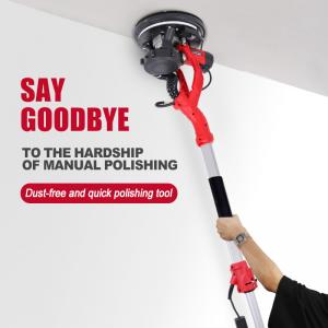 China Hand Vacuum Putty Sander Machine Brush Motor Concrete Floor Wall And Ceiling Sander on sale