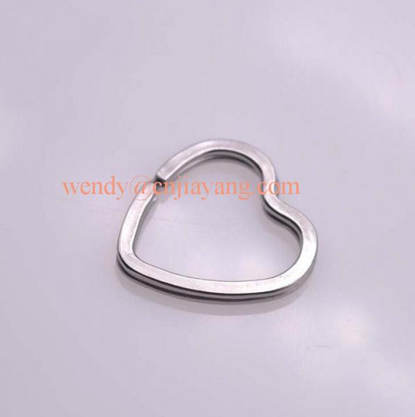 Quality Vaiour types metal split keyring star shape and heart shape key split rings for sale