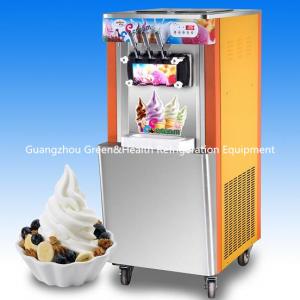  3 Flavors Table Top Soft Serve Ice Cream Making Machine With LED Display Manufactures
