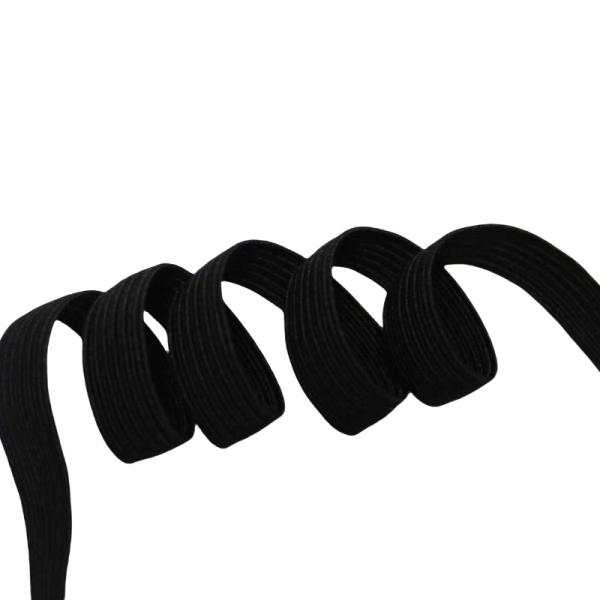 Polyester Braided Elastic Black White Color Eco Friendly Rubber Band For Notebooks