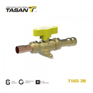 China TASAN 1/2X14mm / 16mm Hose Gas Line Ball Valve Manual Gas Valve T165 20 on sale