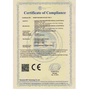 Trigonpower International Trade Ltd. Certifications