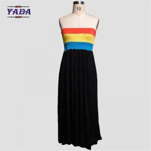 China Fashion summer beach strapless party dress sexy long dress women dresses casual for sale on sale