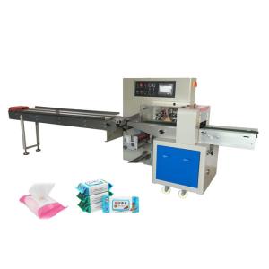 Buy cheap Flow Wet Tissue Packing Machine High Speed 100-400mm Bag Length Flexible Cutting from wholesalers