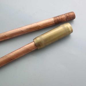 China 3/4 5/8 Threaded Ground Rod 16mm Earth Rod With Connector on sale