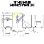 Vertical MCU TFT LCD Display 2.4 Inch Multi Function With Pcap Monitor TFT