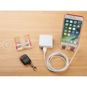 COMER anti-theft security cable locking system with acrylic tablet desk display