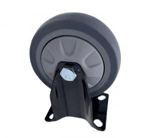 Rigid Plate Heavy Duty Caster Wheels 4 TPR Rubber