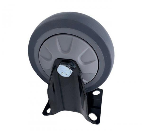 Quality Rigid Plate Heavy Duty Caster Wheels 4" TPR Rubber for sale