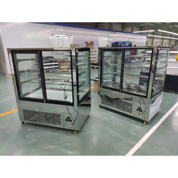 Stainless Steel Base Refrigerated Bakery Display cupcake Case