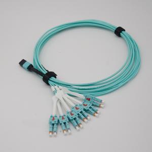 China High Density Cabling Pre Terminated Multi Fiber Cables MTP/MPO Female To LC Uniboot on sale