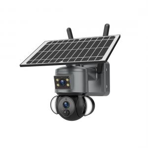  6MP PTZ PIR Alarm Outdoor Low Power Solar 4G Camera 12000mAh Battery Manufactures