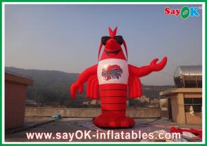 China Red H3 - 8m PVC Inflatable Lobster  Custom Giant For Exhibitions on sale