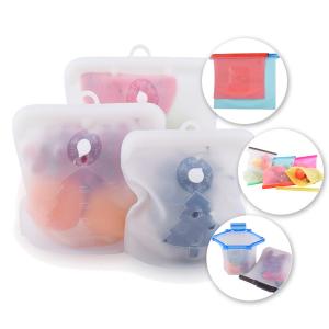  1L Liquid Silicone Food Pouches 1000mL Reusable Ziploc Bags Silicone Manufactures