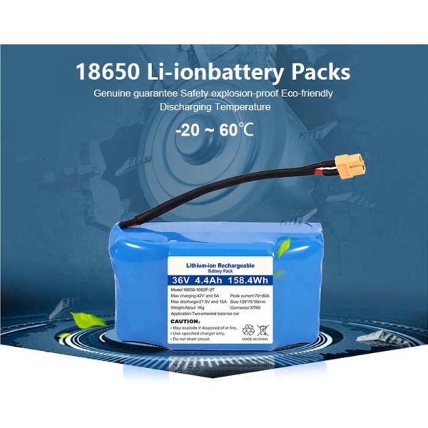 10S2P 158Wh Custom Lithium Ion Battery Pack For Electric Scooter