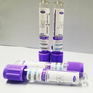  13*75mm K3 EDTA Blood Collection Tube Lavender Top Vacutainer Manufactures