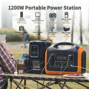 China Portable 220v Battery Power Station 1200W Mobile Solar Power Station on sale