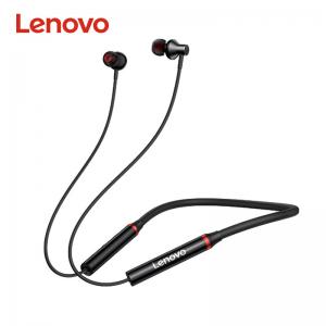 China Lenovo HE05X Neck Bluetooth Headphones Black Bluetooth 5.0 Noise Reduction IPX4 on sale