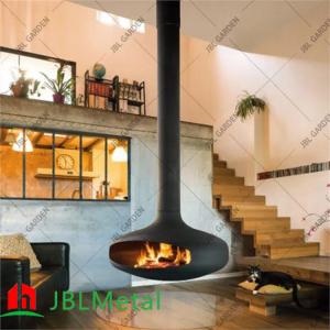  Hanging Ceiling Suspended Fireplace Wall Mount Metal Fireplace Manufactures