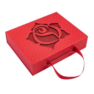 Buy cheap Handheld Cosmetics Packaging Box Luxury Hollowed Out UV Protection Moisture from wholesalers