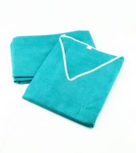 China Unisex Disposable Scrub Suits Light Blue Dark Blue Green Pink Spunlace Non Woven on sale