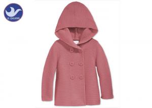  Girls Hoody Kids Sweater Coat Buttons Closure Children Winter Knit Cardigan Manufactures